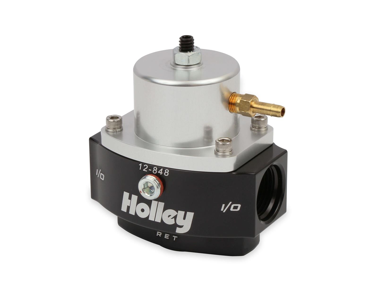 Holley Fuel Pressure Regulator 12-840; 4.5 to 9 psi Gasoline Billet Aluminum 