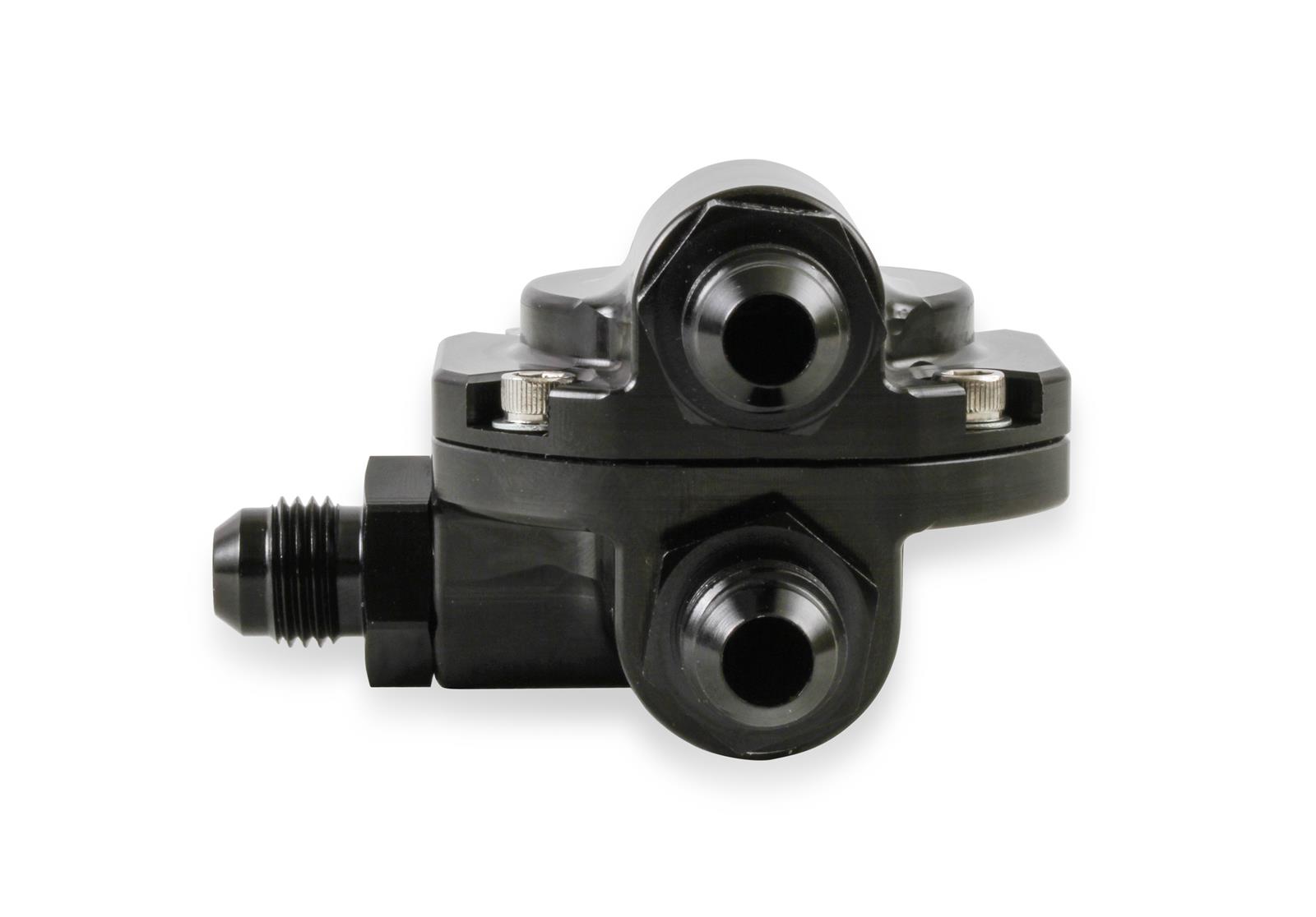Holley Billet EFI Return-Style Fuel Pressure Regulators 12-893 Regulators, Aluminum, Black Anodized, Inline, Return, 59.5 psi, -6 AN Male Threads, Each thumbnail 5
