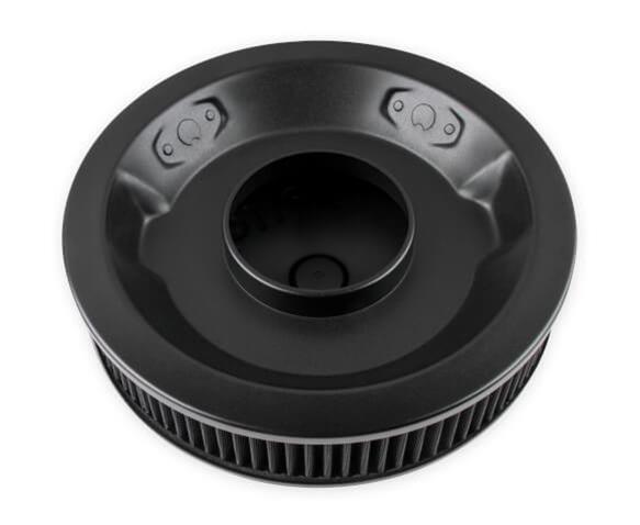 Holley Air Cleaner Assemblies 120-102B Cleaners, 14 in. Diameter, 3 in. Height, Steel, Black, Cotton Gauze Filter, Each thumbnail 3