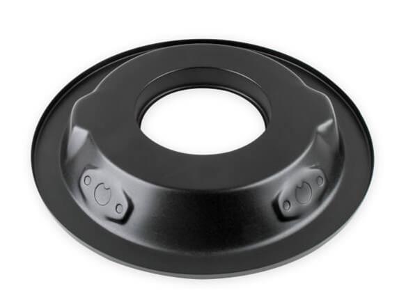 Holley Air Cleaner Assemblies 120-102B Cleaners, 14 in. Diameter, 3 in. Height, Steel, Black, Cotton Gauze Filter, Each thumbnail 6
