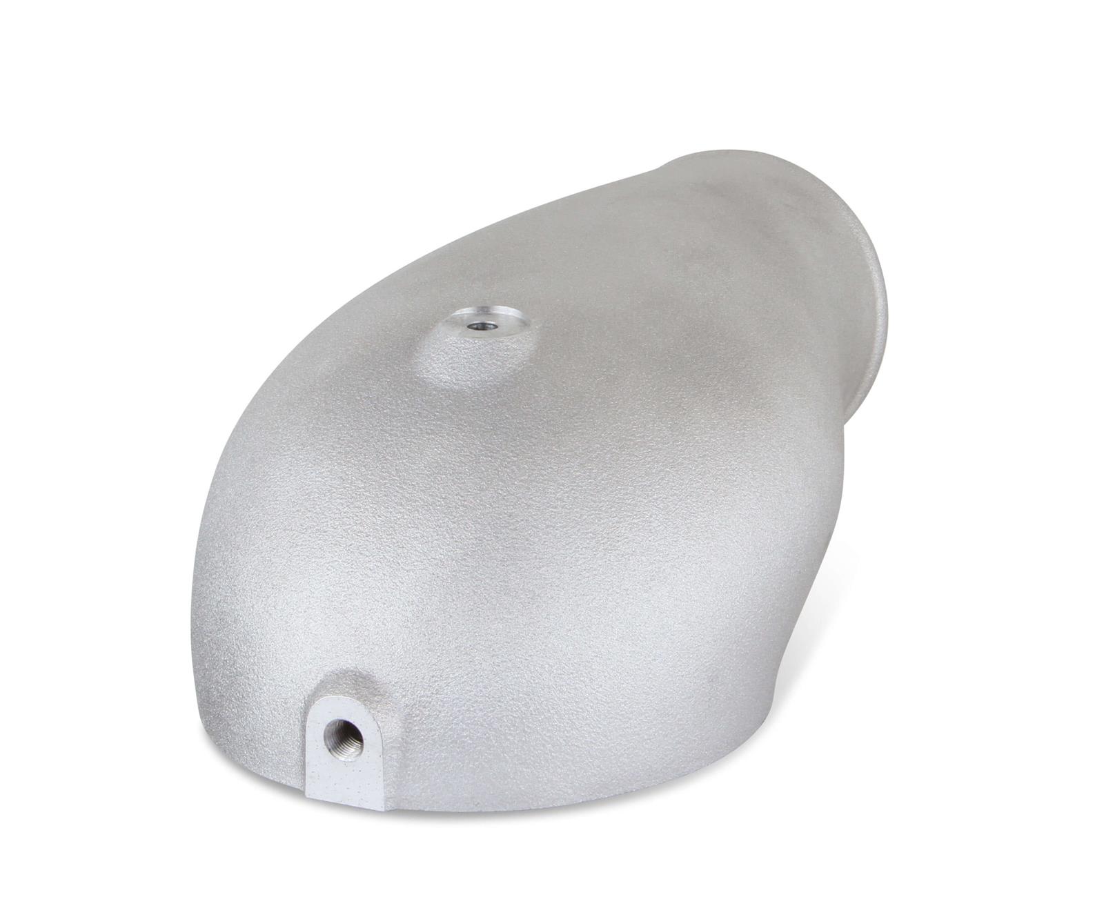 Holley EFI Carburetor Hats 120-230 Supercharger Enclosures, Hat, Aluminum, Natural, 5.125 in. Diameter, 3.97 in. Tall, Each thumbnail 2