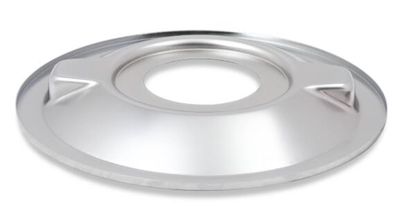 Holley Air Cleaner Assemblies 120-4130 Cleaners, 16 in. Round, 5.125 in. Horn, Dropped Base, Steel, Chrome, Gauze Filter, Washable, Red, 3 in. Tall, fits Model 4150, 4160, Each thumbnail 5