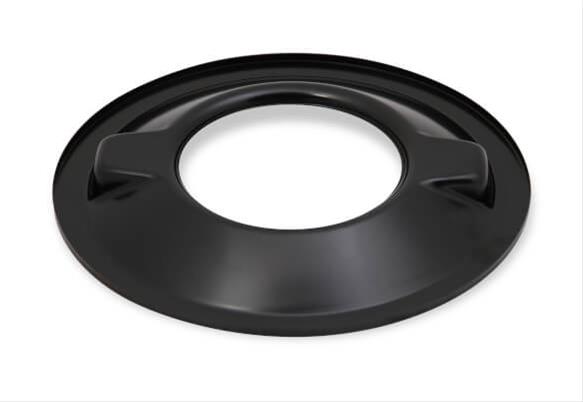Holley 4500 Drop Base Air Cleaner Assemblies 120-4660 Cleaners, 16 in. Round, 7.50 in. Horn, Dropped Base, Steel, Black Satin, Cotton Gauze Filter, Red, 6 in. Tall, fits Model 4500, Each thumbnail 4