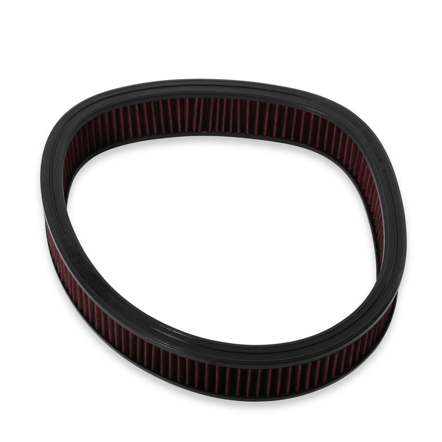 Holley RetroFilter Drive-By-Wire Air Cleaners 120-501 Cleaners, Retrofilter, Drive-By-Wire, 16 in. Round, Aluminum, Black, Cotton Gauze Filter, Red, GM LS 4-Bolt 92mm Throttle Body, Kit