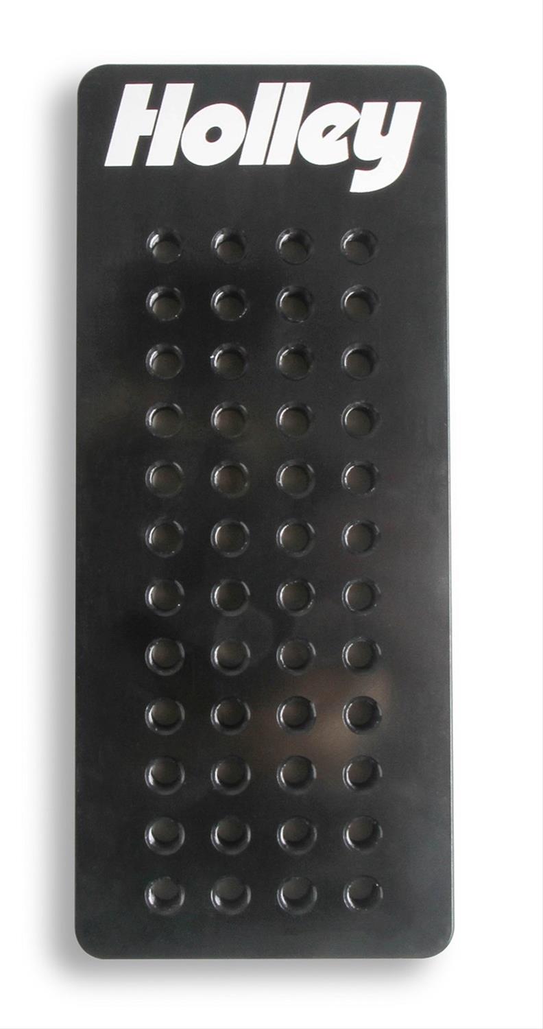 Holley Jet Assortment Plates 122-220 Carburetor Holders, Plate, Holds 48 Jets, Billet Aluminum, Black, Each thumbnail 3