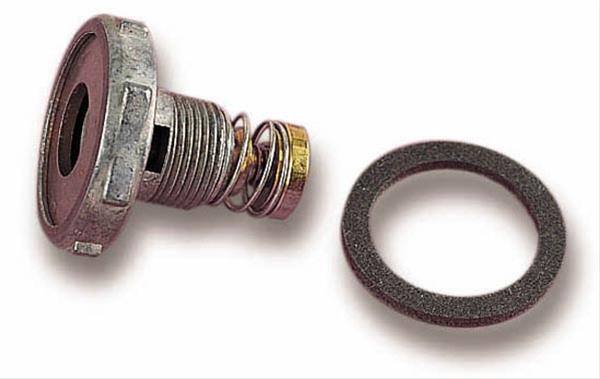 Holley Replacement Power Valves 125-185 Carburetor Valves, Replacement, Single Stage, High Flow, 8.5 in. Hg, Gaskets, Each
