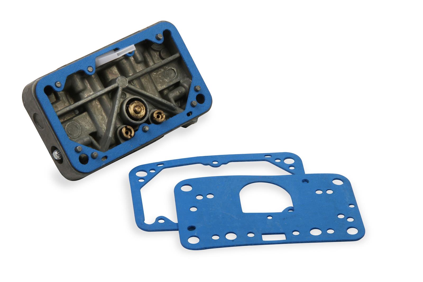 Holley Replacement Metering Blocks 134-280 Blocks, Carburetor, Replacement, Cast Aluminum, Gold Finish, Gaskets, for NASCAR Carburetor, 0-80583-1, 500 cfm, 2-Barrel, Each