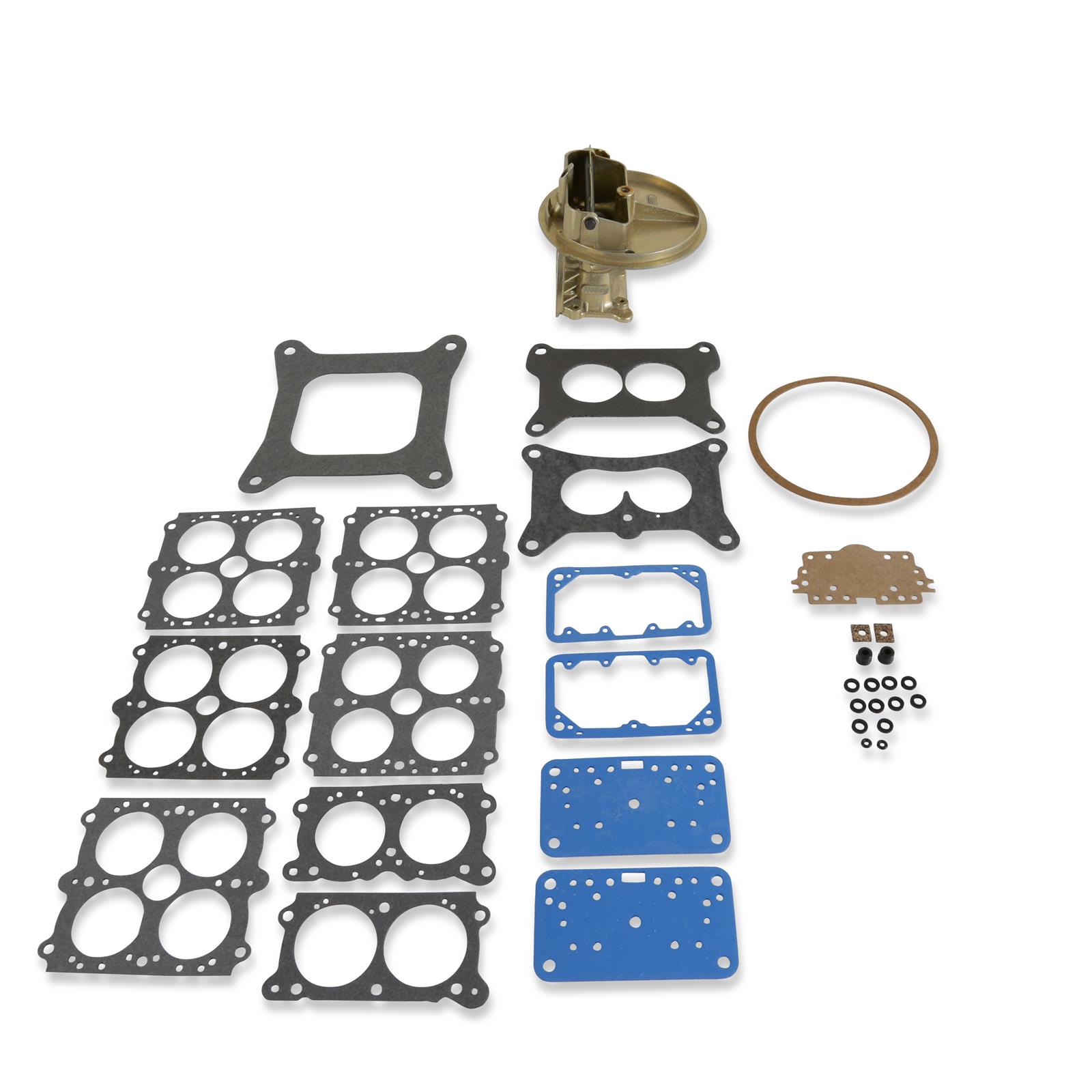 Holley Carburetor Main Bodies 134-361 Components, Body, Model 2300, 0-4412C, Replacement, 500 cfm, Aluminum, Dichromate, Down-Leg Boost, Gaskets, Brass Air Bleeds, Each thumbnail 3