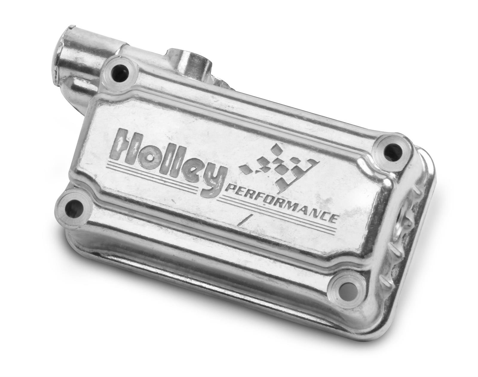 Holley Fuel Bowls 134-77S Bowls, Secondary, Side Hung, Shiny Finish, Carburetor 4160, Gaskets Included, Aluminum, Each