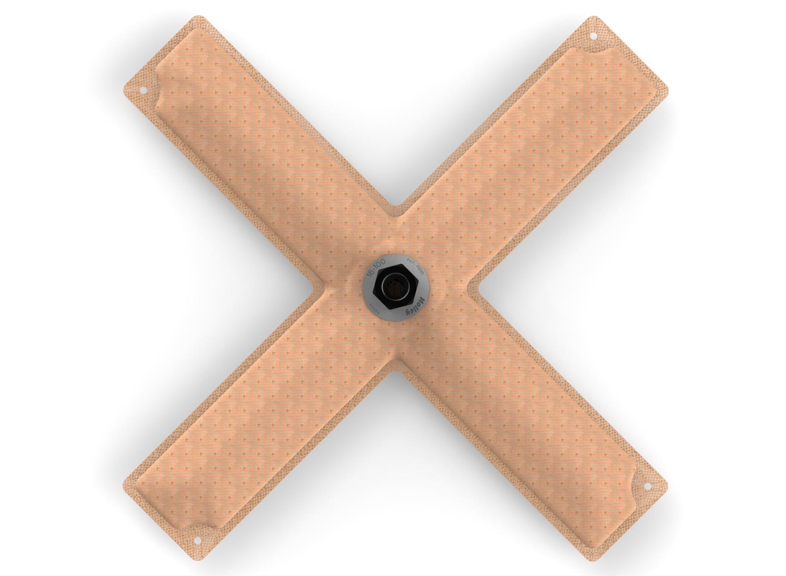 Holley HydraMat Fuel Pickups 16-100 Strainers, HydroMat, Pickup, Cross Style, Center Outlet, 15.0 in. Long, 15.0 in. Wide, 3/8 in. NPT Fitting, E85 Compatible, Each