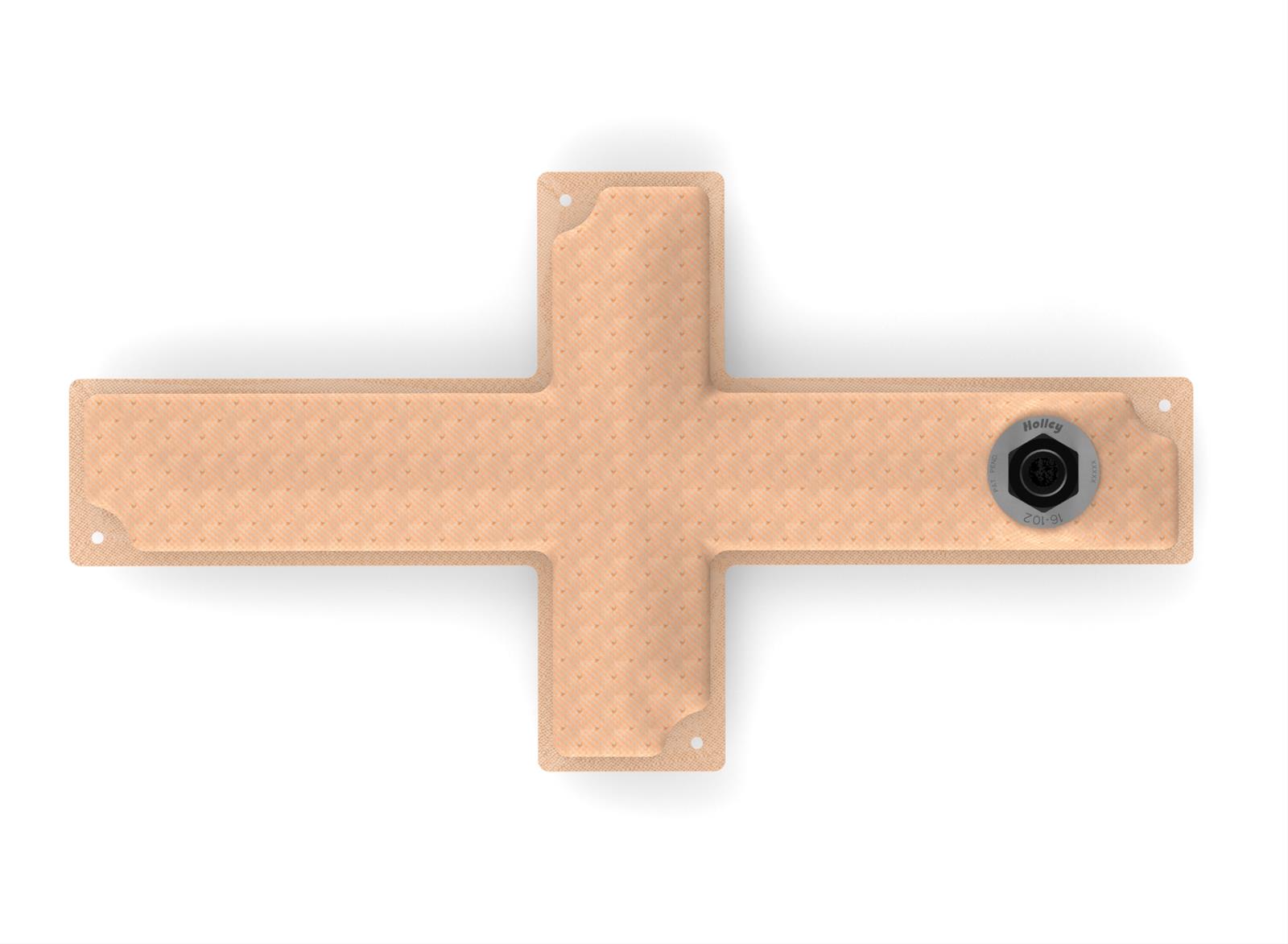 Holley HydraMat Fuel Pickups 16-102 Strainers, HydroMat, Pickup, Cross Style, Offset Outlet, 15.0 in. Long, 8.0 in. Wide, 3/8 in. NPT Fitting, E85 Compatible, Each