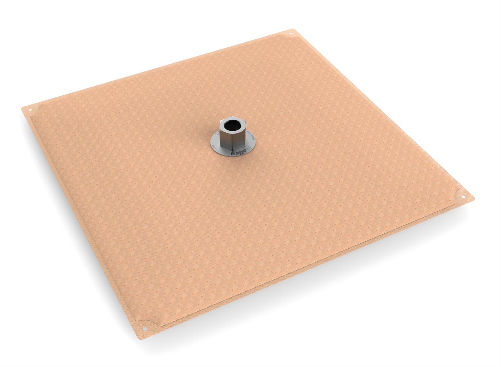 Holley HydraMat Fuel Pickups 16-107 Strainers, HydroMat, Pickup, Square, Center Outlet, 15.0 in. Long, 15.0 in. Wide, 1/2 in. NPT Fitting, E85 Compatible, Each