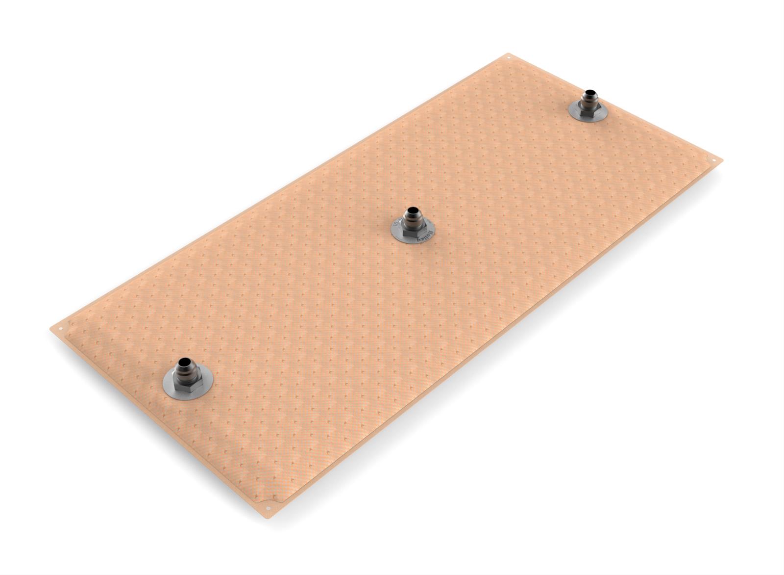Holley HydraMat Fuel Pickups 16-110 Strainers, HydroMat, Pickup, Rectangle, Triple Outlet, 30.0 in. Long, 14.0 in. Wide, -10 AN, Male Fitting, E85 Compatible, Each thumbnail 2