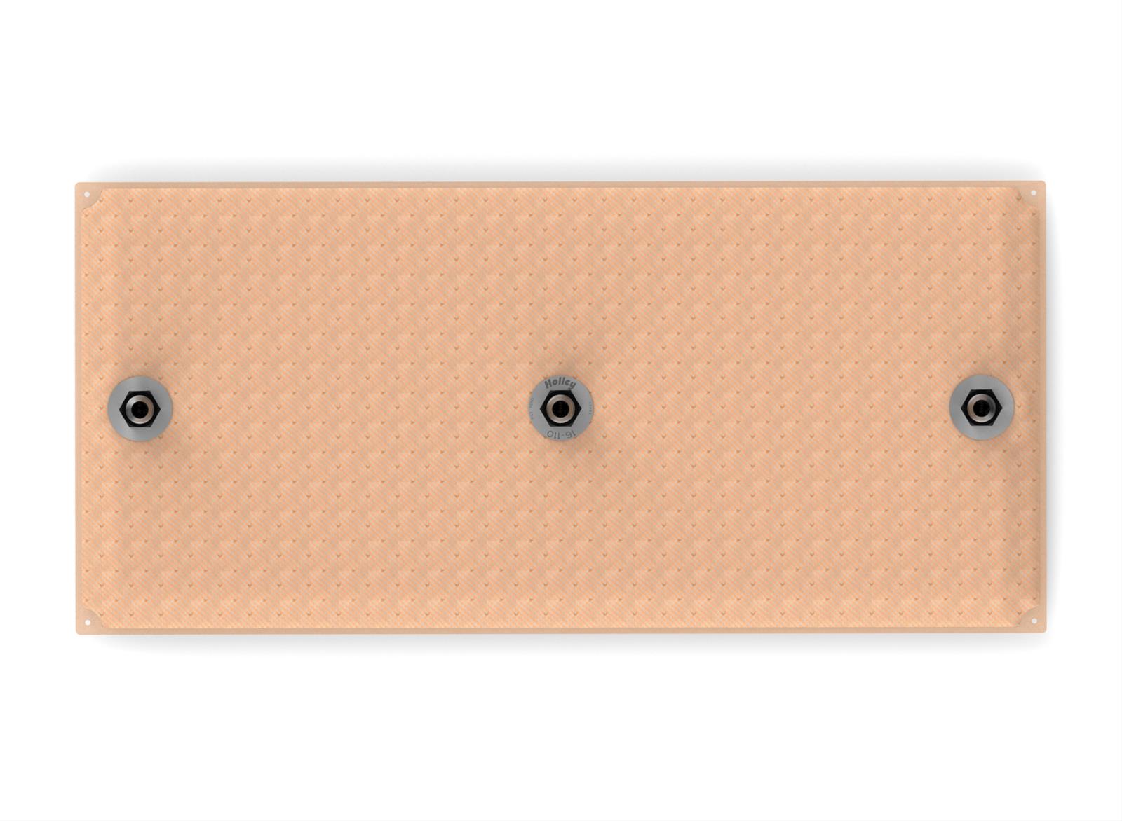 Holley HydraMat Fuel Pickups 16-110 Strainers, HydroMat, Pickup, Rectangle, Triple Outlet, 30.0 in. Long, 14.0 in. Wide, -10 AN, Male Fitting, E85 Compatible, Each