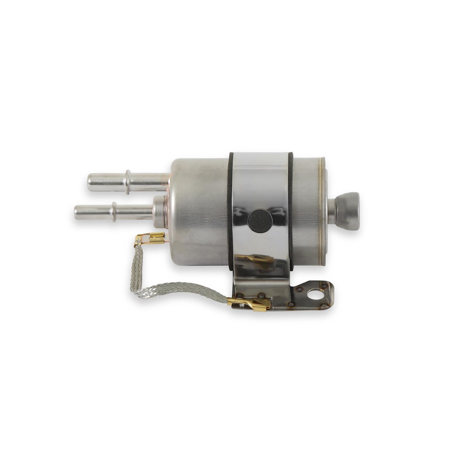 Holley EFI GM-Style Fuel Filter Regulators 162-590 Pressure Regulators, GM EFI, Inline, Stainless Body, 0.375 in. Inlet, 5/16 in. and 3/8 in. Outlets, Quick-Connect, 5 micron, Paper Filter, Each thumbnail 3