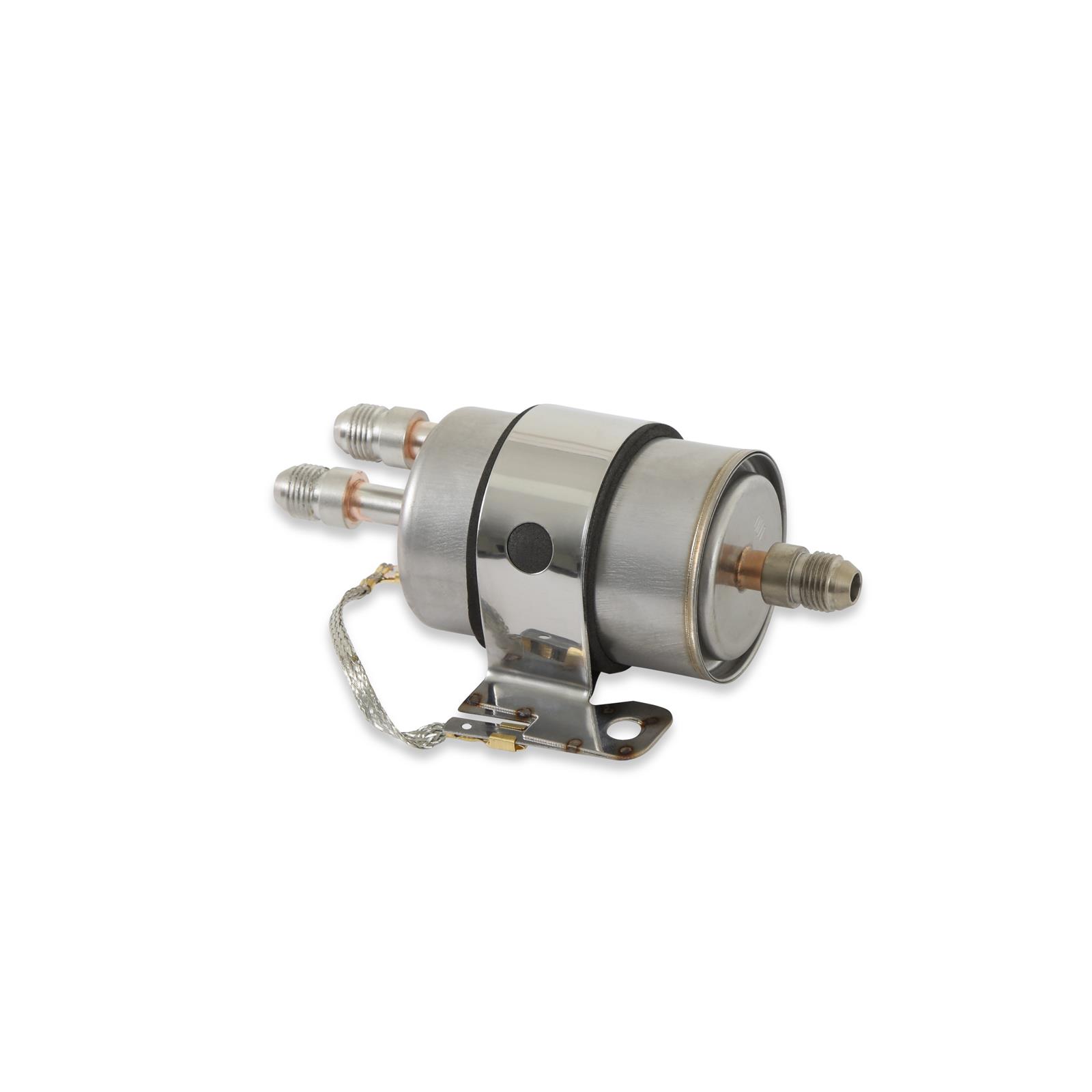 Holley EFI GM-Style Fuel Filter Regulators 162-591 Pressure Regulators, GM EFI, Inline, Steel Body, -6 AN Inlet/Dual Outlet, Male Threads, 5 micron, Paper Filter, Each thumbnail 4