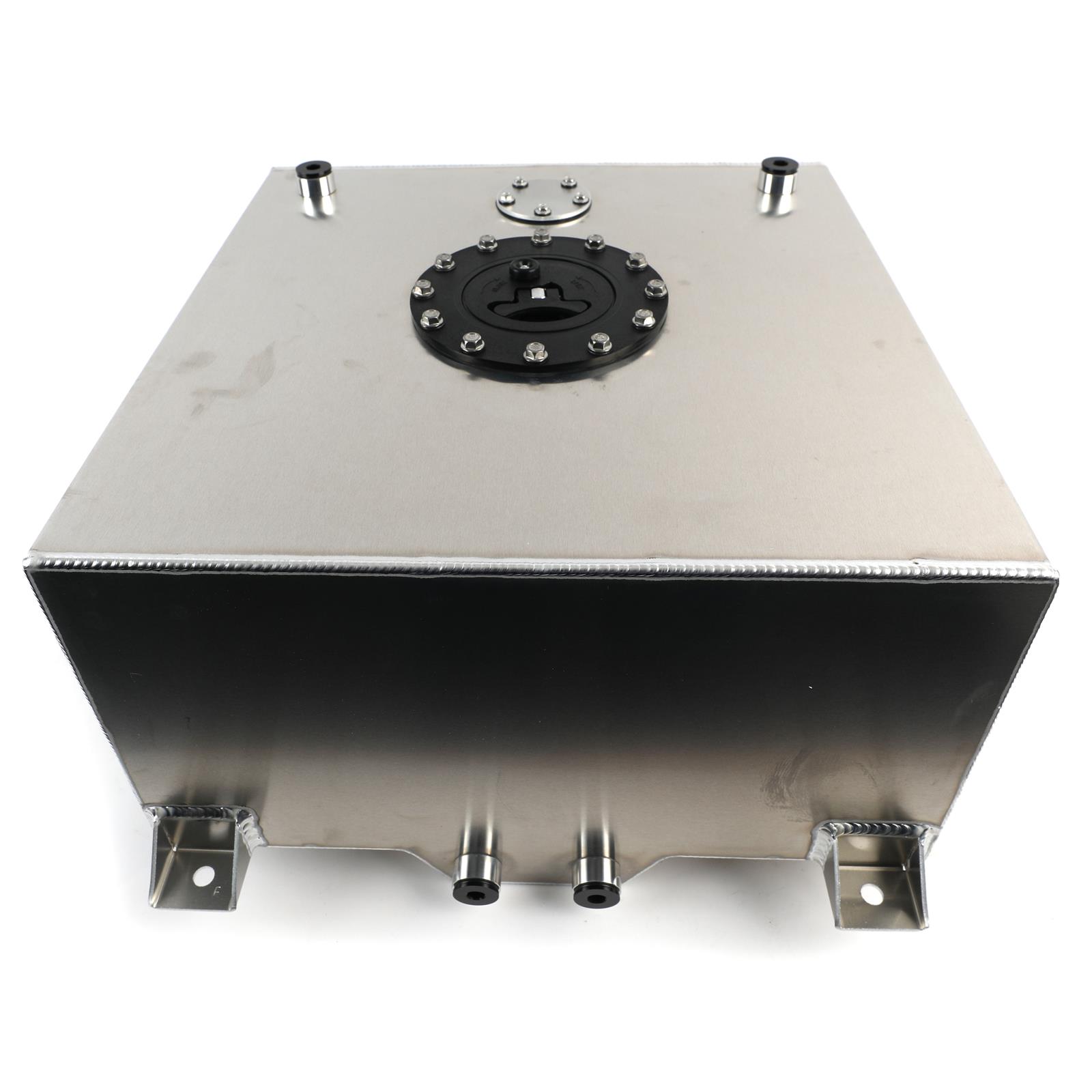 Holley Fuel Cells 19-212 Cells, Aluminum, 10 Gallon, Rear Sump, 17 in. Long, 17 in. Wide, 9 in. Tall, -10 AN, ORB Ports, Anti-Slosh Foam, 0-90 ohm, Sending Unit, Each