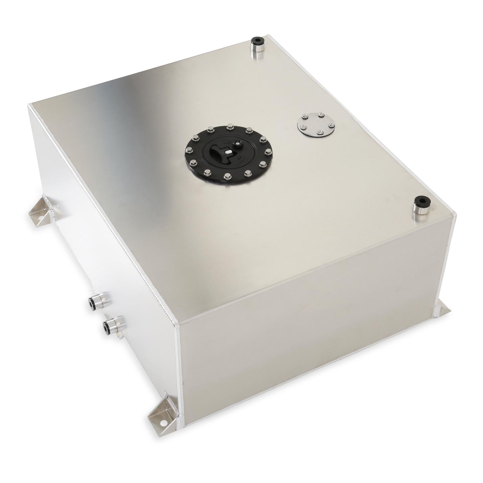 Holley Fuel Cells 19-216 Cells, Aluminum, 20 Gallon, Rear Sump, 24 in. Long, 20 in. Wide, 10 in. Tall, -10 AN, ORB Ports, Anti-Slosh Foam, 0-90 ohm, Sending Unit, Each thumbnail 2