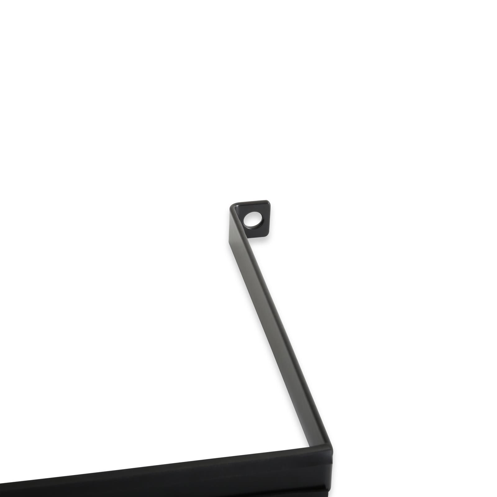 Holley Fuel Cell Mounting Straps 19-221 Mounts, Steel Straps, 1/8 in. Thick, Black, E-coated, Rubber Isolator Strips, Hardware included, for 10 Gallon Cell, Kit thumbnail 4