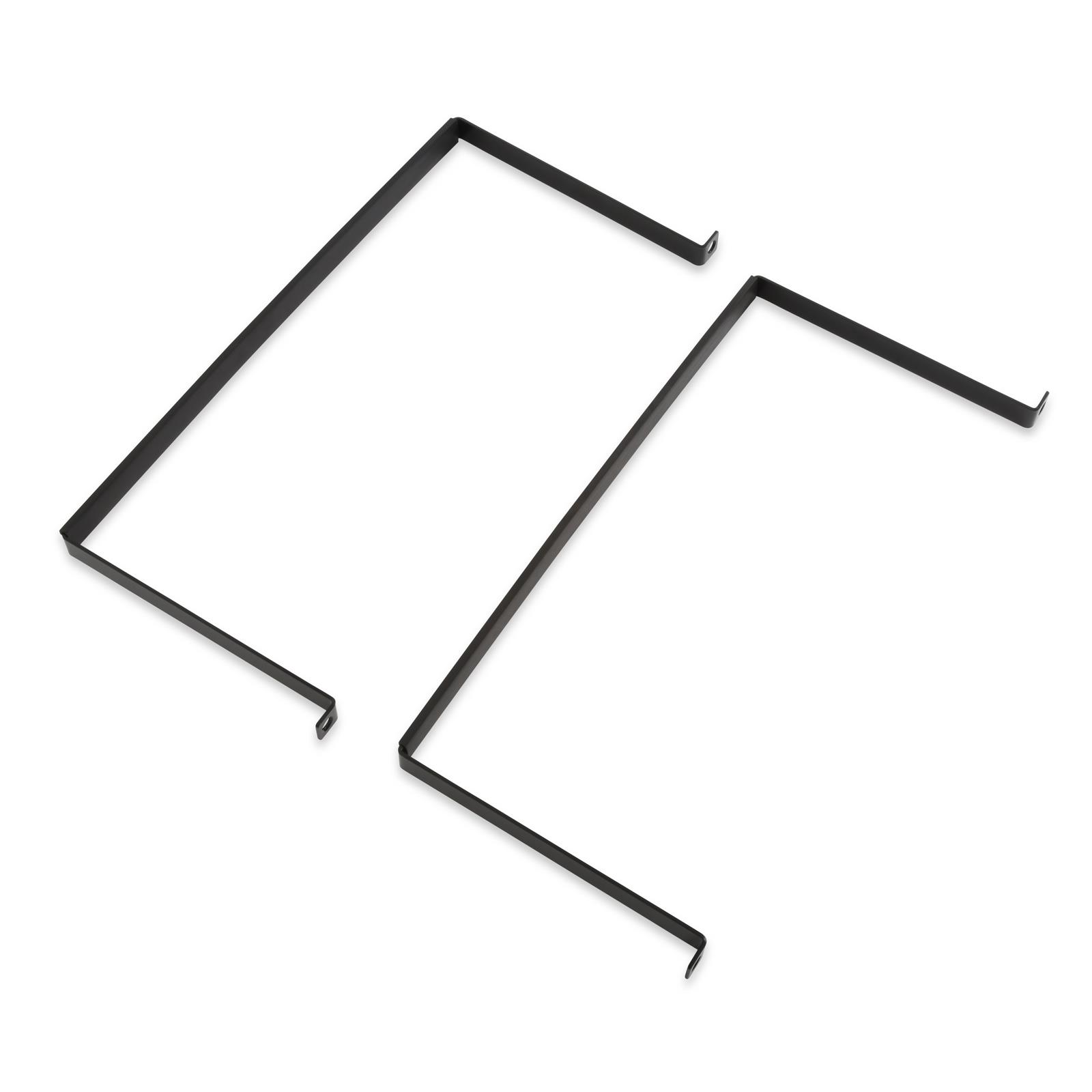 Holley Fuel Cell Mounting Straps 19-223 Mounts, Steel Straps, 1/8 in. Thick, Black, E-coated, Rubber Isolator Strips, Hardware included, for 20 Gallon Cell, Kit thumbnail 3