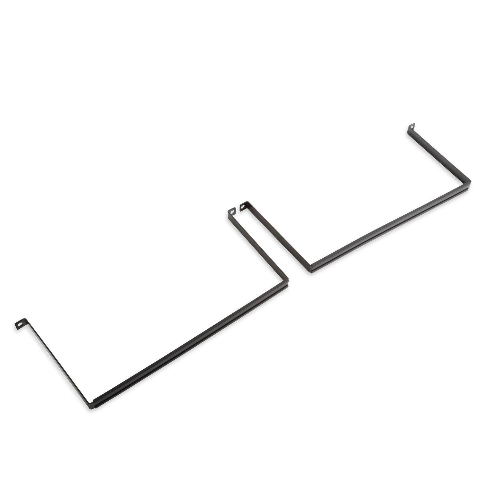 Holley Fuel Cell Mounting Straps 19-223 Mounts, Steel Straps, 1/8 in. Thick, Black, E-coated, Rubber Isolator Strips, Hardware included, for 20 Gallon Cell, Kit thumbnail 5