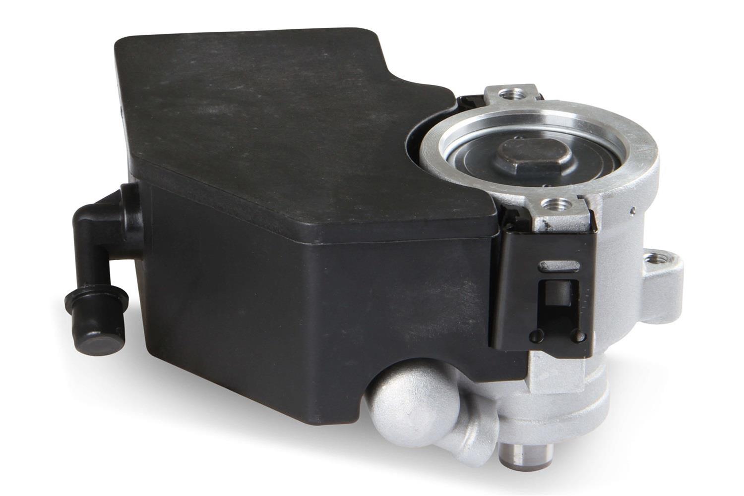 Holley Power Steering Pumps 198-104 Pumps, Saginaw TC Series, Natural Finish, Reservoir, Black, Hose Barb Inlet, M16x1.5 Outlet, Pump Only, Chrysler, Dodge, Jeep Ram, Each thumbnail 4