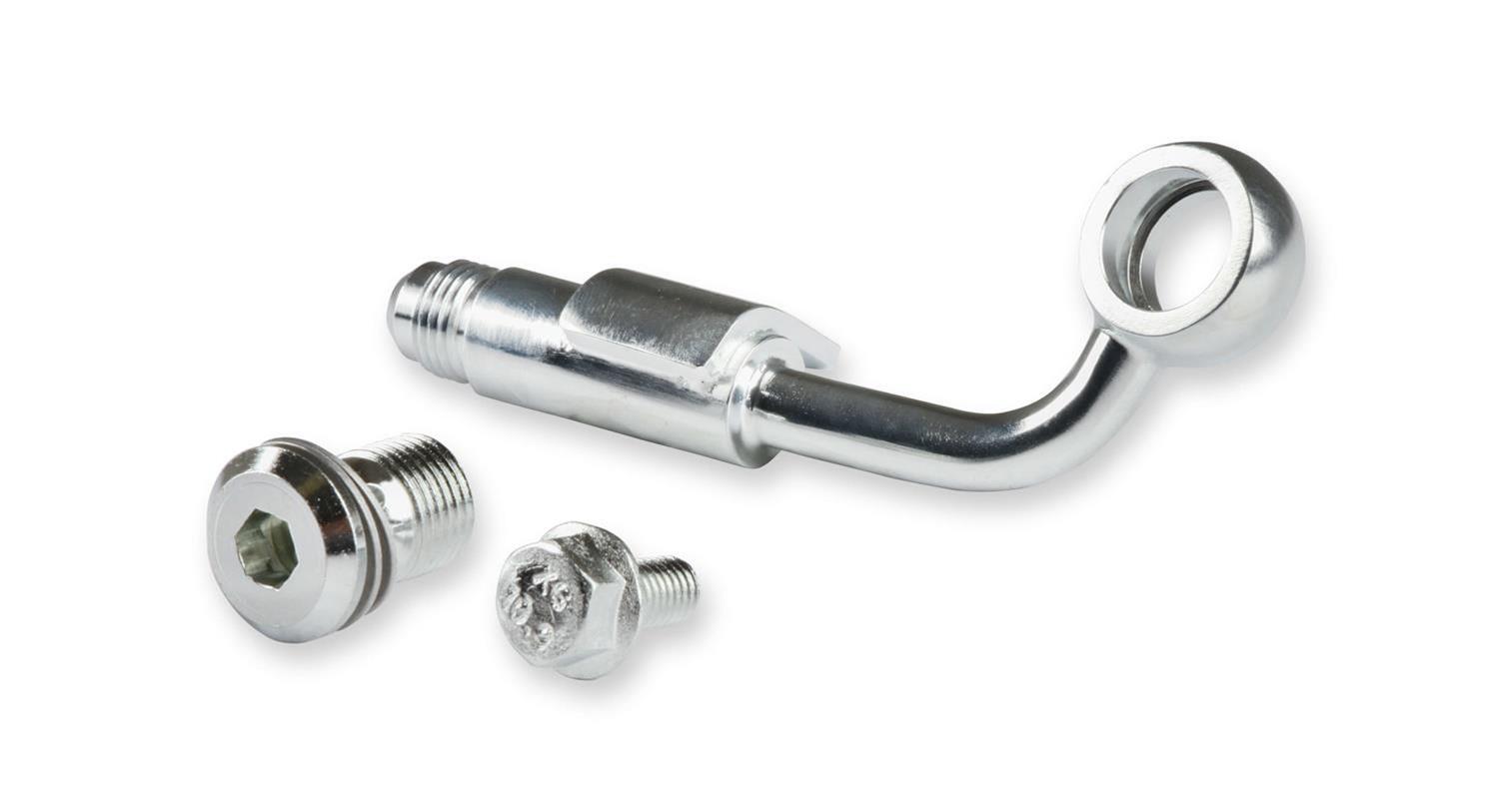 Holley Power Steering Hoses and Lines 198-201 Lines, Steering, 6 AN Hardline, Steel, Zinc Plated, for LT4 Accessory Drive, Each thumbnail 5