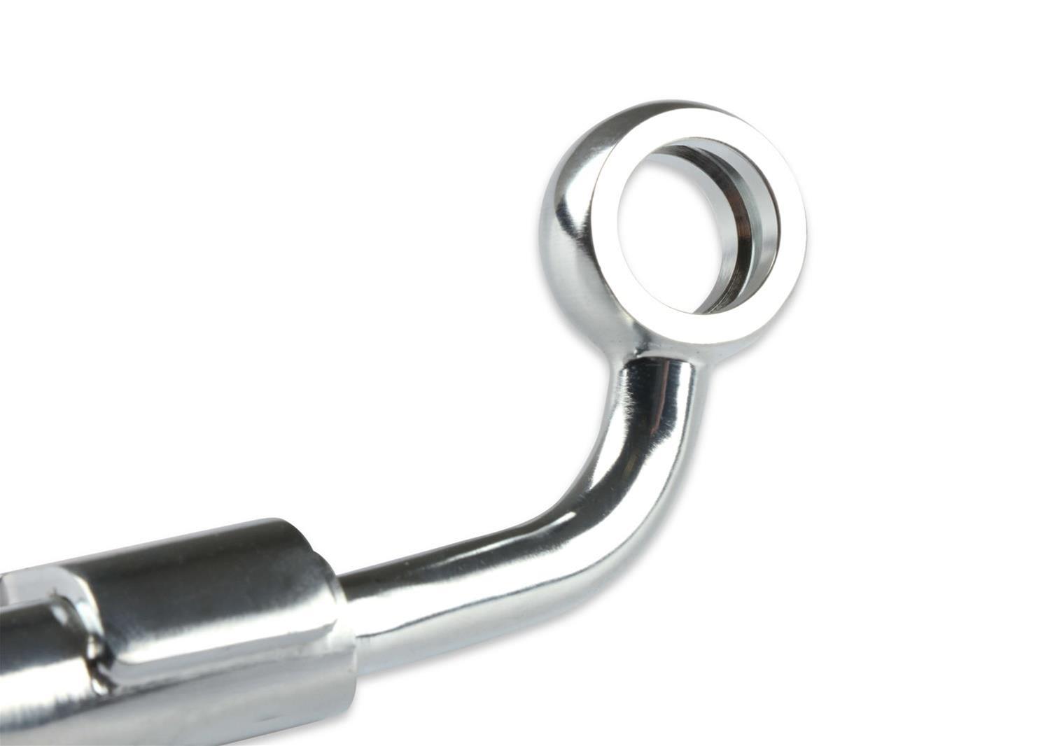 Holley Power Steering Hoses and Lines 198-201 Lines, Steering, 6 AN Hardline, Steel, Zinc Plated, for LT4 Accessory Drive, Each thumbnail 4