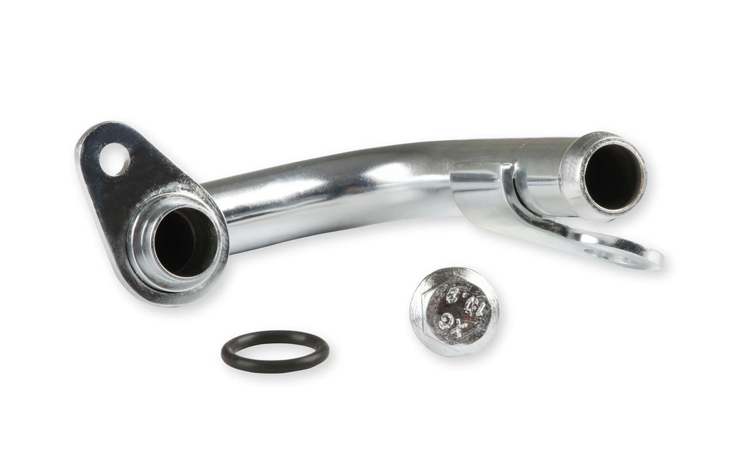 Holley Power Steering Hoses and Lines 198-204 Lines, Steering, Return Hose, Steel, Zinc Plated, fits LT4 Accessory Drive, Each thumbnail 4