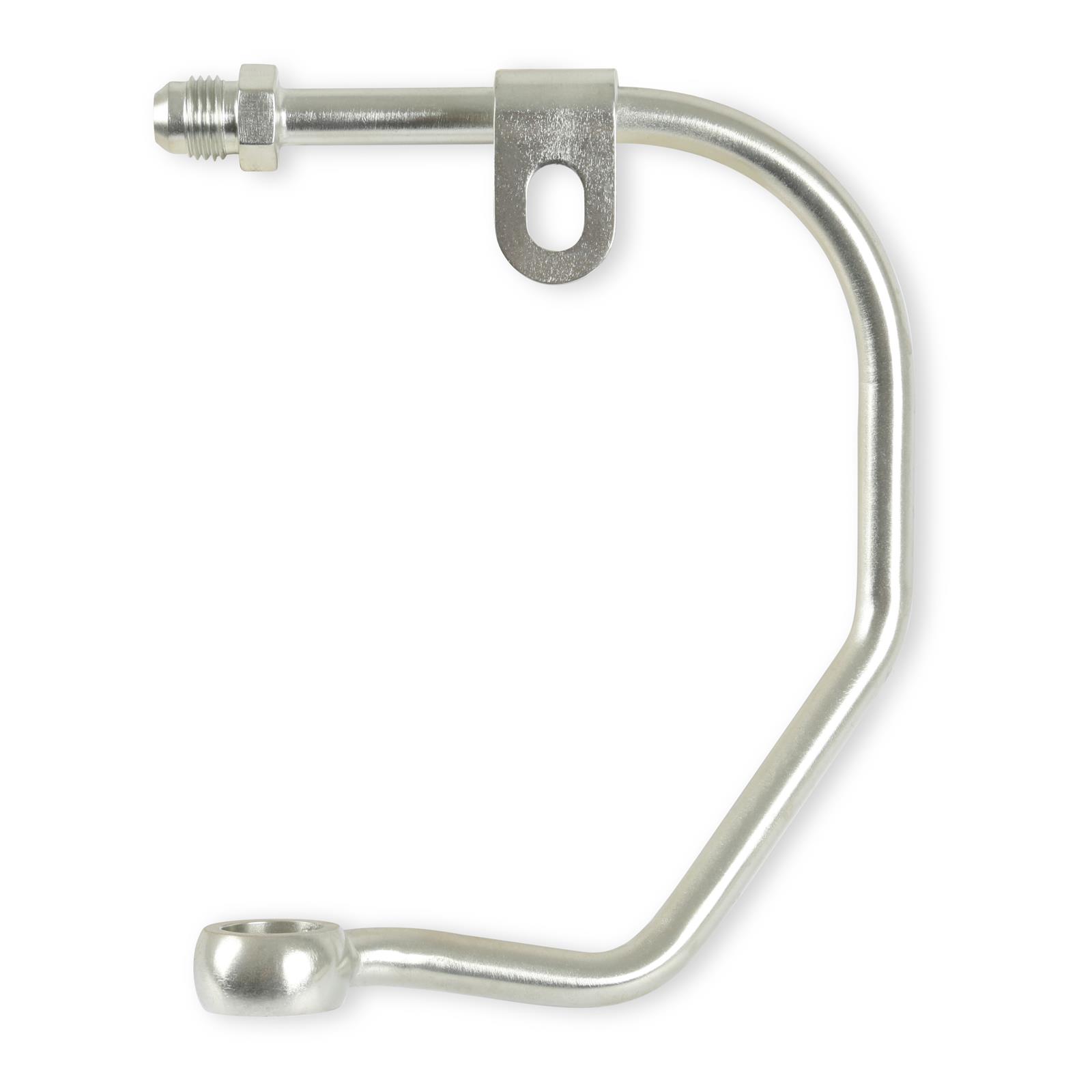 Holley Power Steering Hard Lines 198-207 Hoses and Lines, Steering, -6 AN, Steel, Zinc Plated, Banjo Bolt, Crush Washers, Chevy, 6.2L, Saginaw Type II, LSA Accessory Drive, Each thumbnail 2