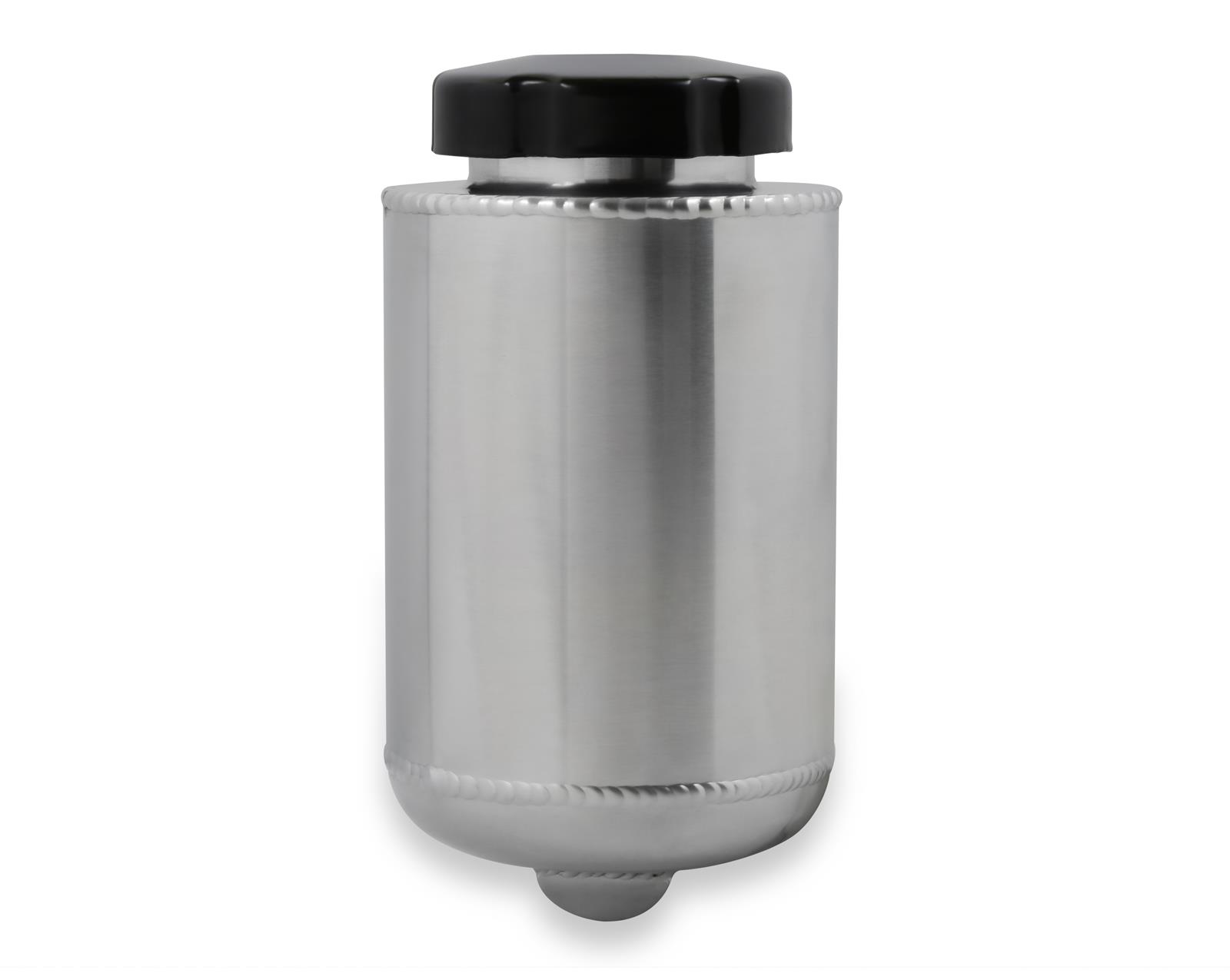 Holley Power Steering Remote Reservoirs 198-211 Reservoirs, Style, -8 AN Inlet, Female O-ring, -10 AN Outlet, Male Thread, Aluminum, Polished, with Fittings, Each thumbnail 2