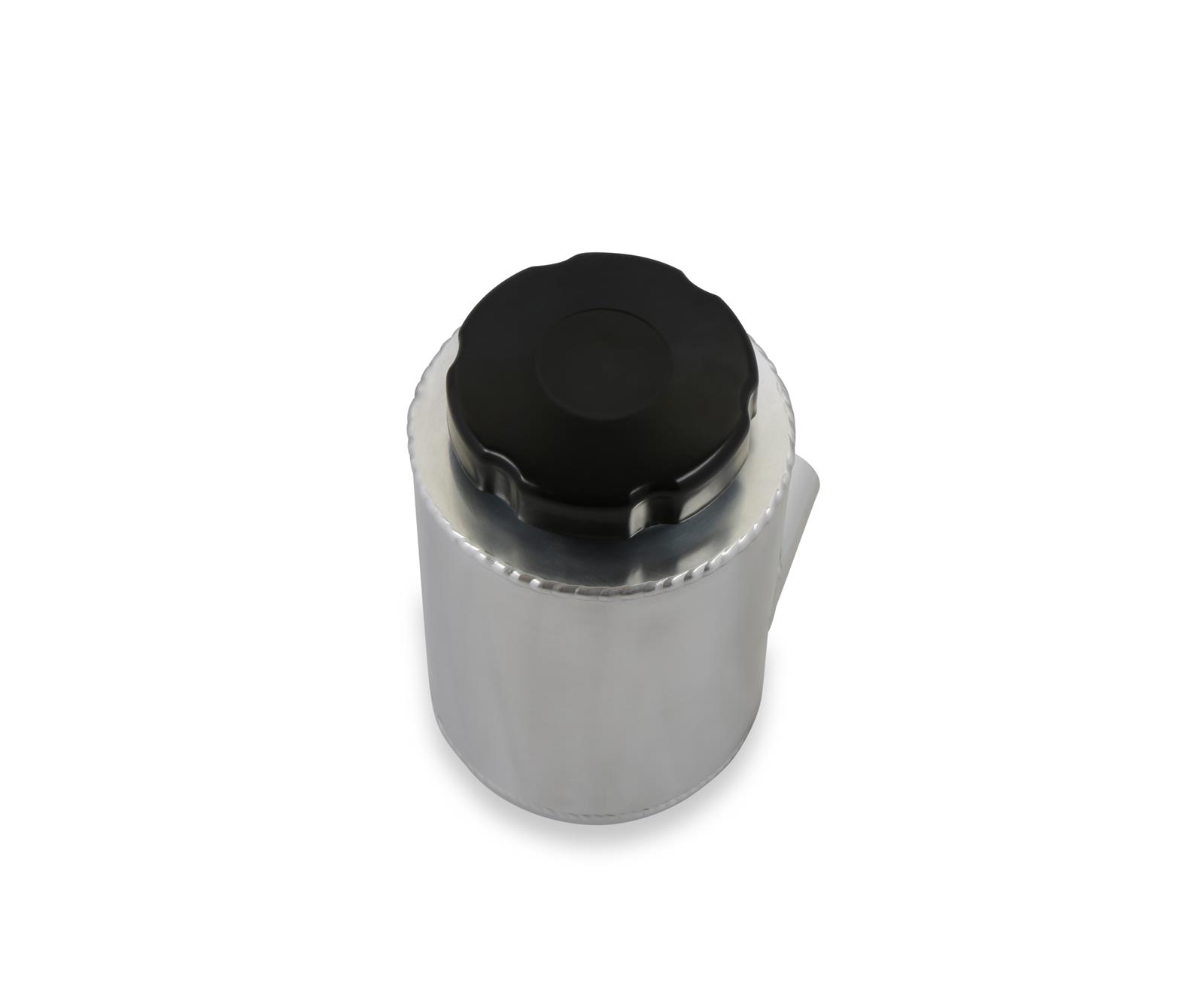 Holley Power Steering Remote Reservoirs 198-211 Reservoirs, Style, -8 AN Inlet, Female O-ring, -10 AN Outlet, Male Thread, Aluminum, Polished, with Fittings, Each