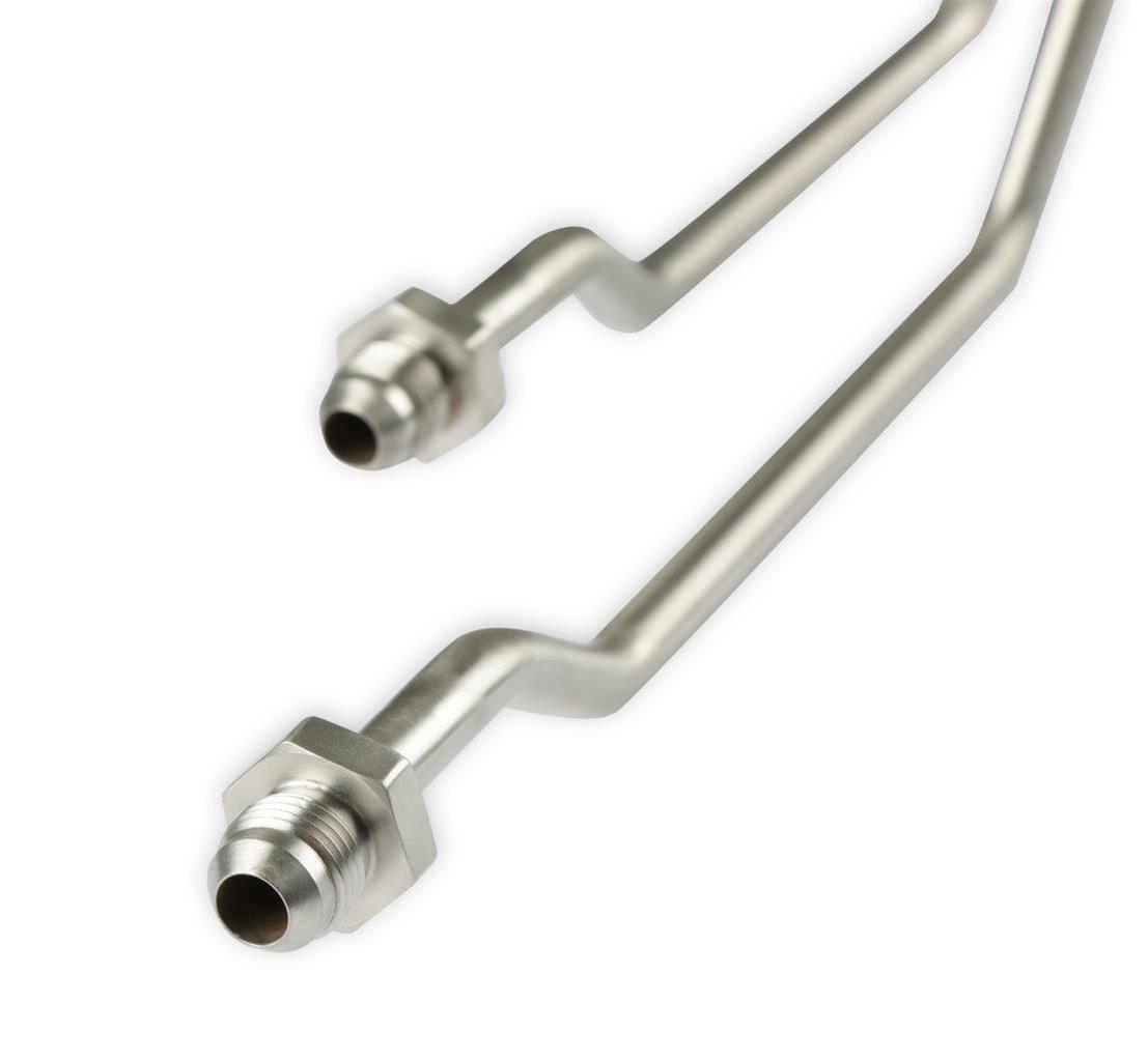 Holley Power Steering Hard Lines 198-231 Hoses and Lines, Steering, Hardlines, Steel, Nickel Plated, 6 AN Female, Dodge, Plymouth, A-Body, 345-392ci, Hemi, Pair thumbnail 6