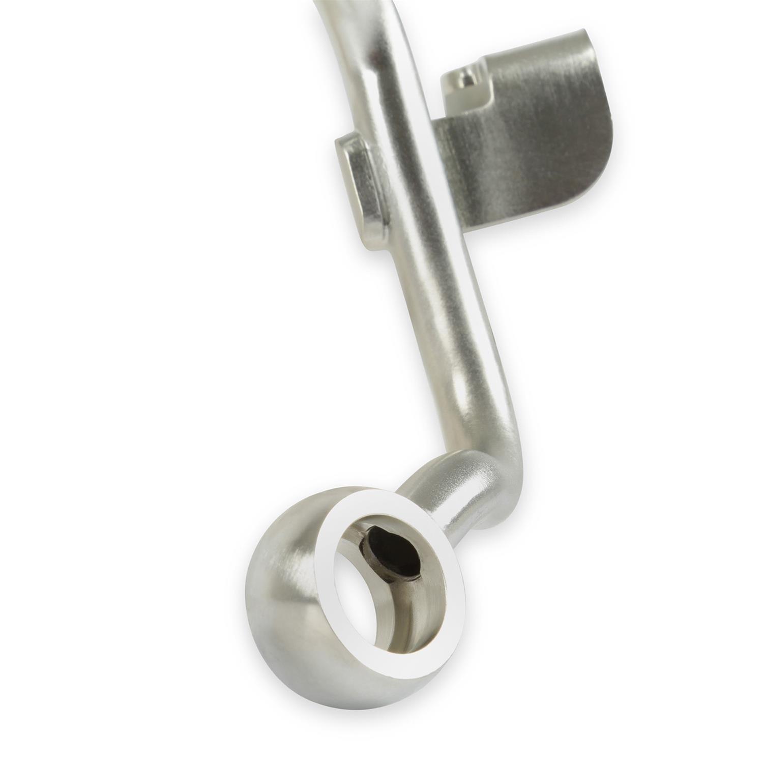 Holley Power Steering Hard Lines 198-240 Hoses and Lines, Steering, Hardline, -6 AN Hose, Steel, Zinc Plated, Mounting Bracket, Banjo Fitting, Crush Washers, Each thumbnail 6