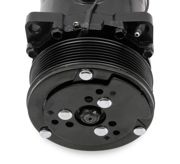 Holley Sanden Air Conditioning Compressors 199-103 Compressors, 508 Type, Aluminum, Black, Clutch, 7-Groove, Serpentine Pulley, Each thumbnail 2