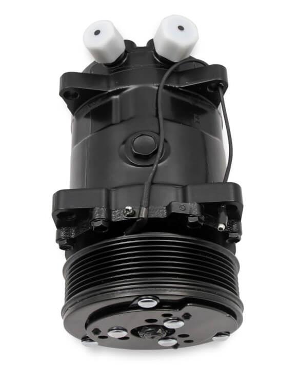 Holley Sanden Air Conditioning Compressors 199-103 Compressors, 508 Type, Aluminum, Black, Clutch, 7-Groove, Serpentine Pulley, Each