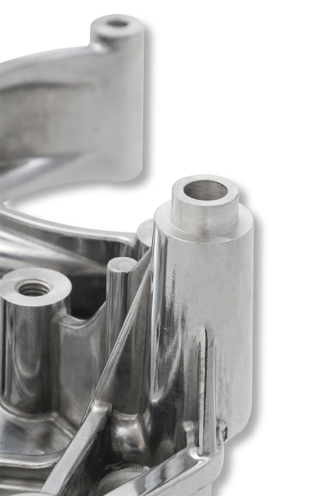 Holley LS Engine Accessory Drive Kits 20-132P Bracket Kits, for Sanden SD508 or SD7 Compressor, Aluminum, Polished, Chevy, Small Block LS, Kit thumbnail 7