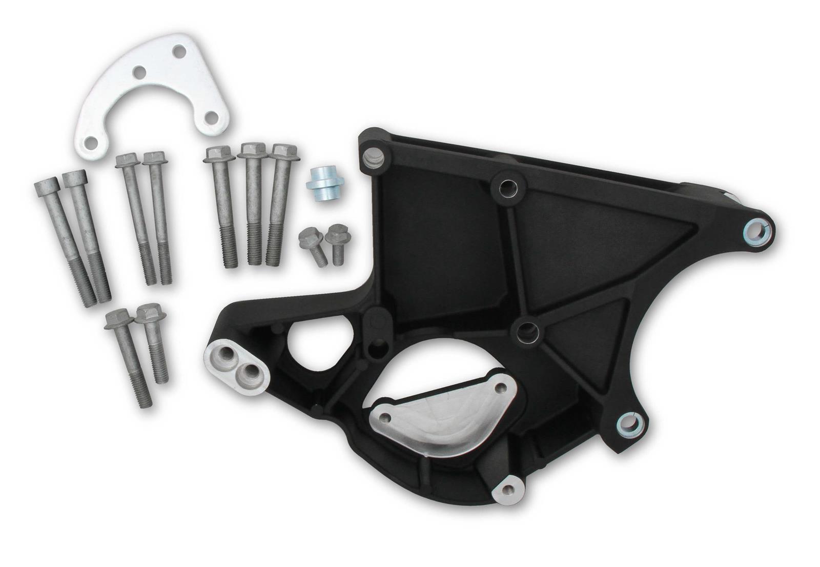 Holley 20135BK Holley LS Engine Alternator and Power Steering Brackets