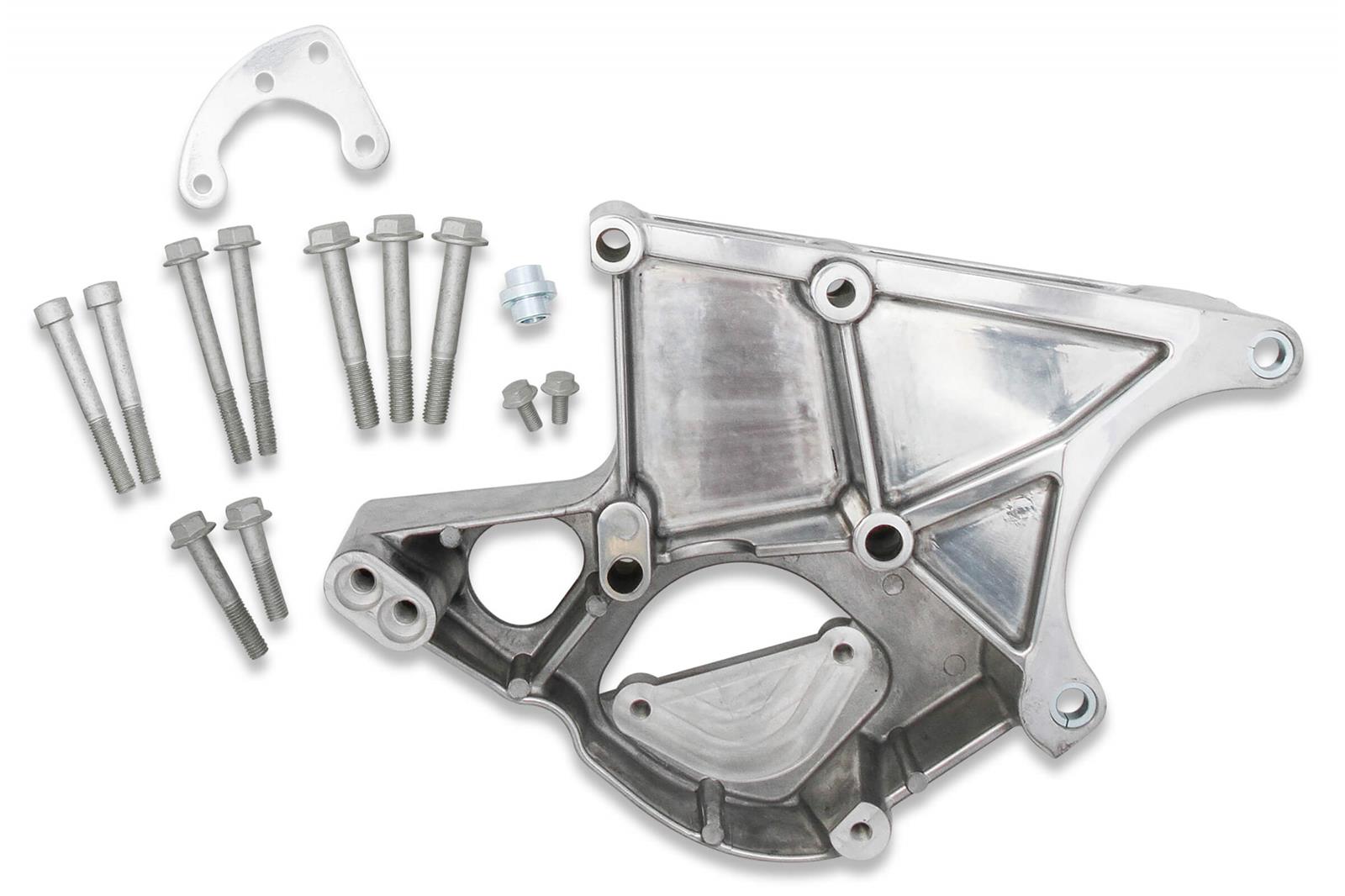 Holley 20-135P Holley LS Engine Alternator and Power Steering Brackets ...