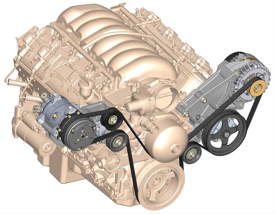 Holley Accessory Drive Kit GM LS Engines 20-137 Holley Accessory Drive Kit GM LS Engines 20-137