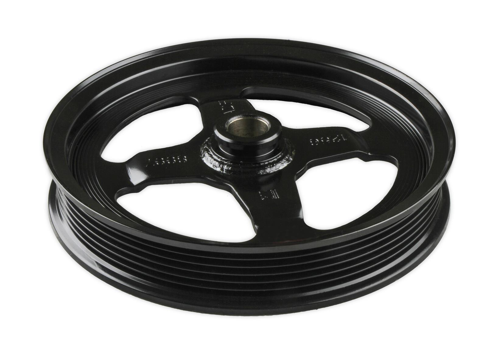 Holley LS Engine Swap Accessory Drive Systems 20-137BK Systems, Swap, Serpentine, Black, Air Conditioning Pulley, Compressor, Tensioner, Chevy, LS, 4.8-7.0L, Kit thumbnail 4