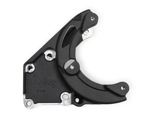 Holley LS Engine Swap Accessory Drive Systems 20-140BK Systems, Swap, Serpentine, Black Air Conditioning Pulley, Compressor, Tensioner, Chevrolet, Small Block LS, Kit thumbnail 5