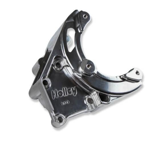 Holley LS Engine Swap Accessory Drive Systems 20-140BK Systems, Swap, Serpentine, Black Air Conditioning Pulley, Compressor, Tensioner, Chevrolet, Small Block LS, Kit thumbnail 3