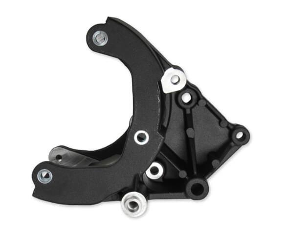 Holley LS Engine Swap Accessory Drive Systems 20-140BK Systems, Swap, Serpentine, Black Air Conditioning Pulley, Compressor, Tensioner, Chevrolet, Small Block LS, Kit thumbnail 4