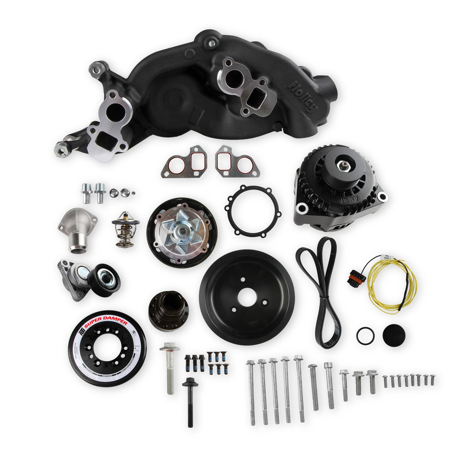 Holley 20-182BK Holley Mid-Mount Complete Accessory Systems