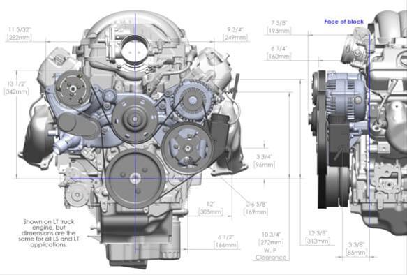 Holley Mid-Mount Complete Accessory Systems 20-185P Drive Systems, LS Mid-mount, Serpentine, Alternator, Water Pump, Clockwise, Power Steering, AC, SD-7, Polished Finish, Chevy, 4.8-7.0L, Kit thumbnail 4