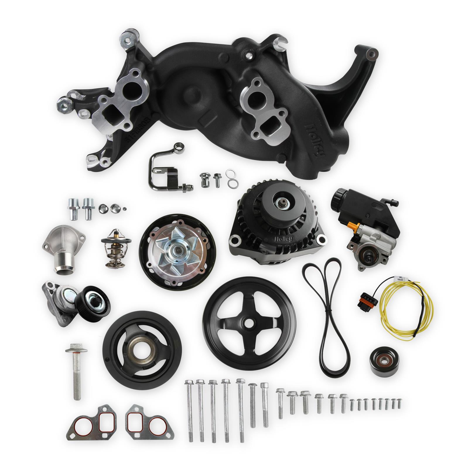 Holley 20-186BK Holley Mid-Mount Complete Accessory Systems