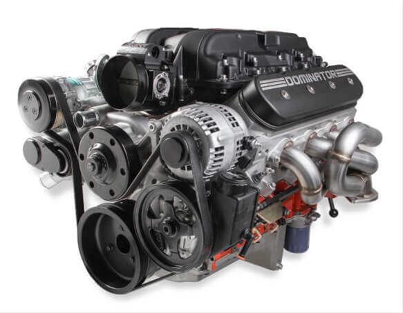 Holley Mid-Mount Complete Accessory Systems 20-190 Drive Systems, LS Mid-Mount, Serpentine, Alternator, Power Steering, Water Pump, AC, Pulleys, 6-groove, Natural Finish, Chevy, 4.8-7.0L, Kit thumbnail 2