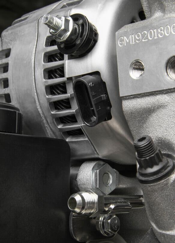 Holley Mid-Mount Complete Accessory Systems 20-200 Drive Systems, LT Mid-Mount, Serpentine, Alternator, Power Steering, AC, Water Pump, Pulleys, 6-groove, Natural, Chevy, 5.3L, 6.2L, Kit thumbnail 6
