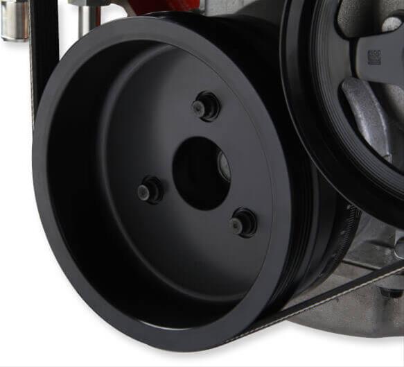 Holley Mid-Mount Complete Accessory Systems 20-200 Drive Systems, LT Mid-Mount, Serpentine, Alternator, Power Steering, AC, Water Pump, Pulleys, 6-groove, Natural, Chevy, 5.3L, 6.2L, Kit thumbnail 7